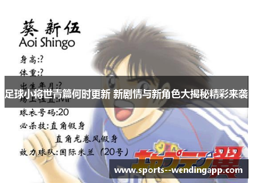 足球小将世青篇何时更新 新剧情与新角色大揭秘精彩来袭